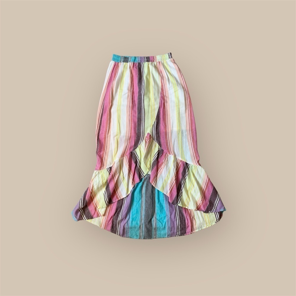 Multicolor Striped mermaid style Women's Skirt